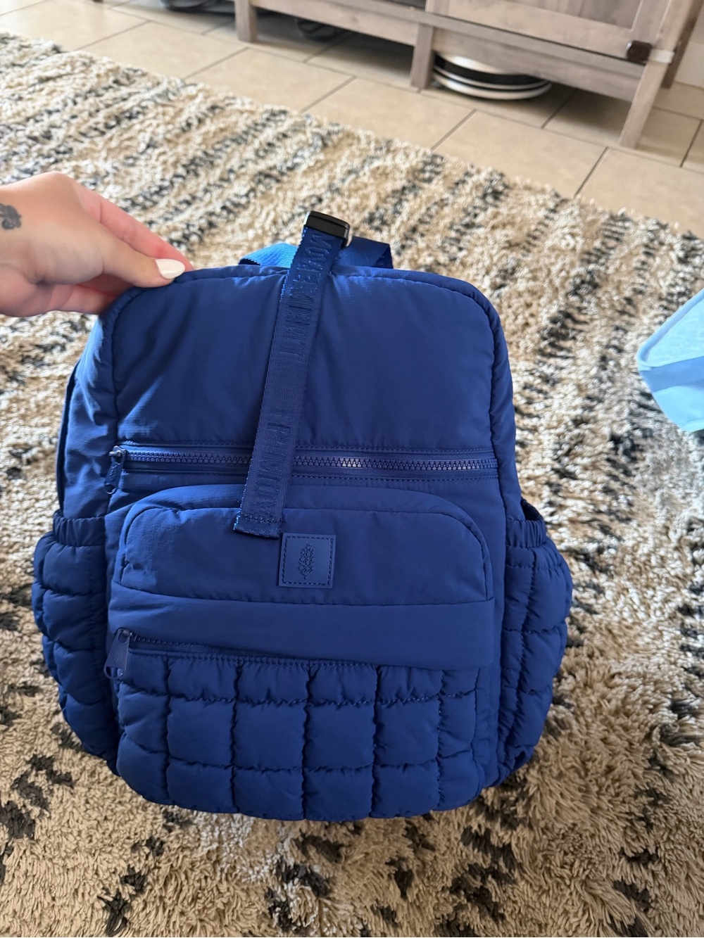 Free People quilted backpack